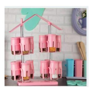 طقم توابل دوار 16 قطعة