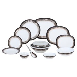 طقم ميلامين الشريف مدور 38ق