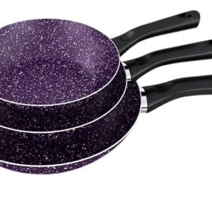 طقم مقلايه 3ق كازيونى جيرانيت 28,24,20  الوان