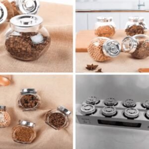 طقم توابل ايكيا زجاج 4قطع