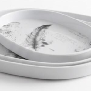 طقم صوانى تقديم فيونكه مدور 3×1