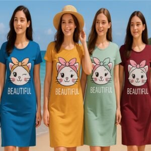 كاش مايوه جيلا نص كم مطبوع 3XL