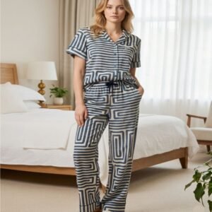 بيجامه زراير نصف كم كحلى