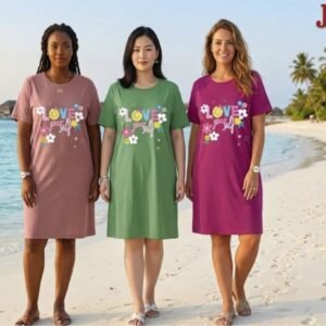 كاش مايوه جيلا نص كم مطبوع 5XL