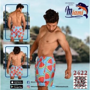 ميامى مايوه رجالى شورت مطبوع 2422 مقاس44/60