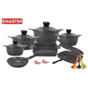 طقم مشكل ويف ماستر
21ق 18-20-24-32  + جريل دبل ٣٦
+طاجن ٣١ + مقلايه ٢٤ + ٢ ماسك + توزيع
